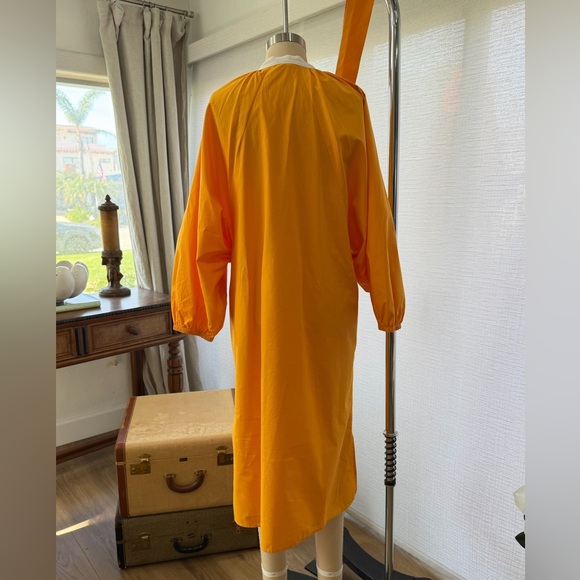 Tory Burch Orange and White Maxi Dress - Picture 2 of 7